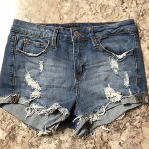 Denim shorts